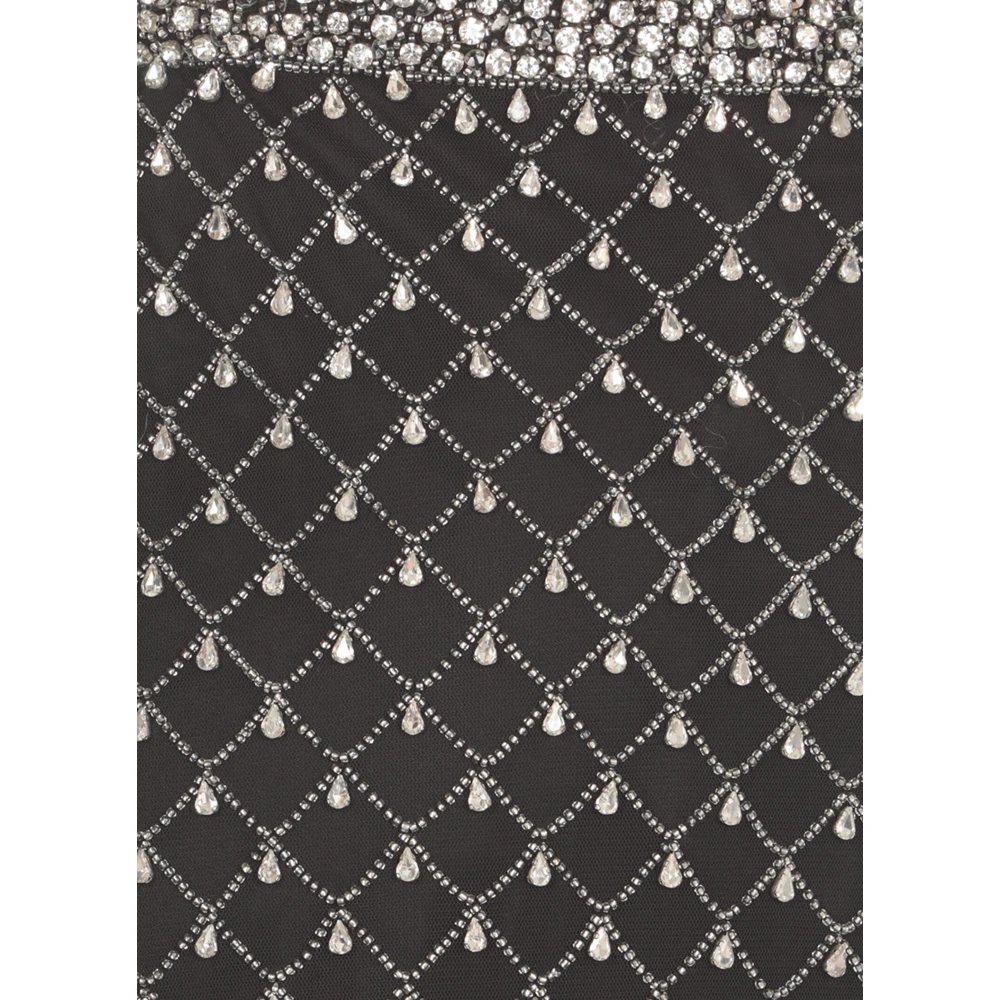 pinko Zwarte Strassrok Black Dames