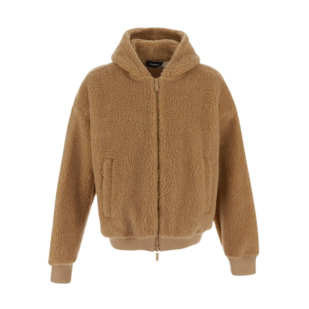 Dsquared2 Gezellige Sherpa Winterjas Beige Heren