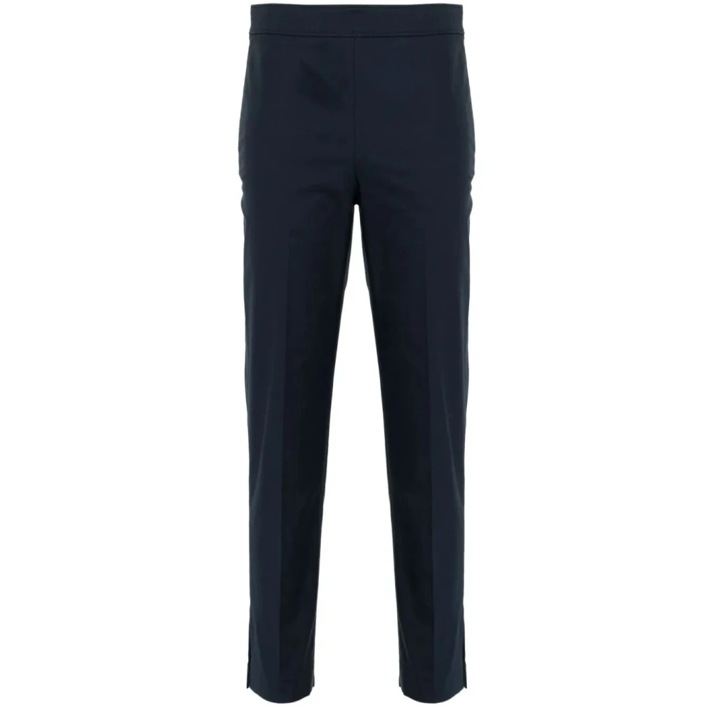 BRUNELLO CUCINELLI Blauwe Katoenen Broek met Ritssluiting Blue Dames