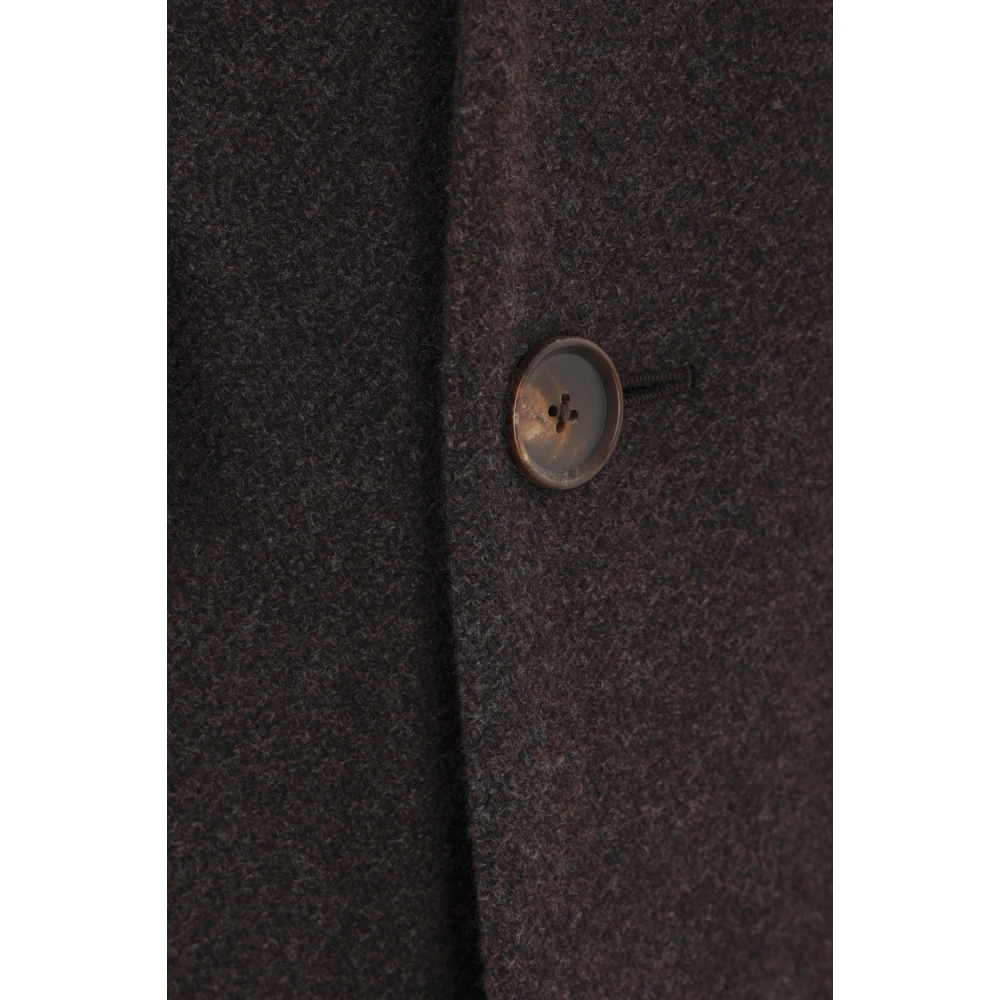 Caruso Dubbelbreasted wol kasjmier jas Brown Heren