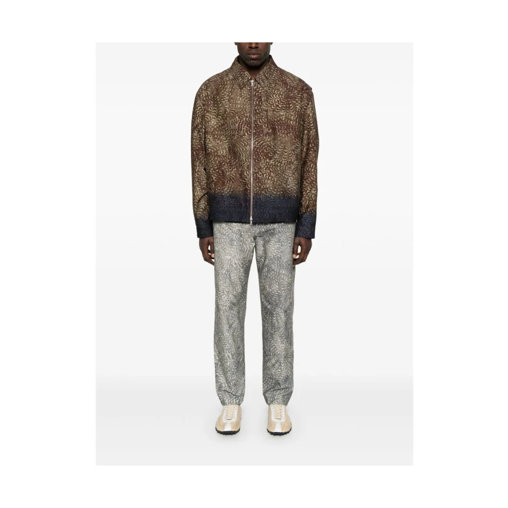Dries Van Noten Grijze Chino Broek met Zakken Gray Heren