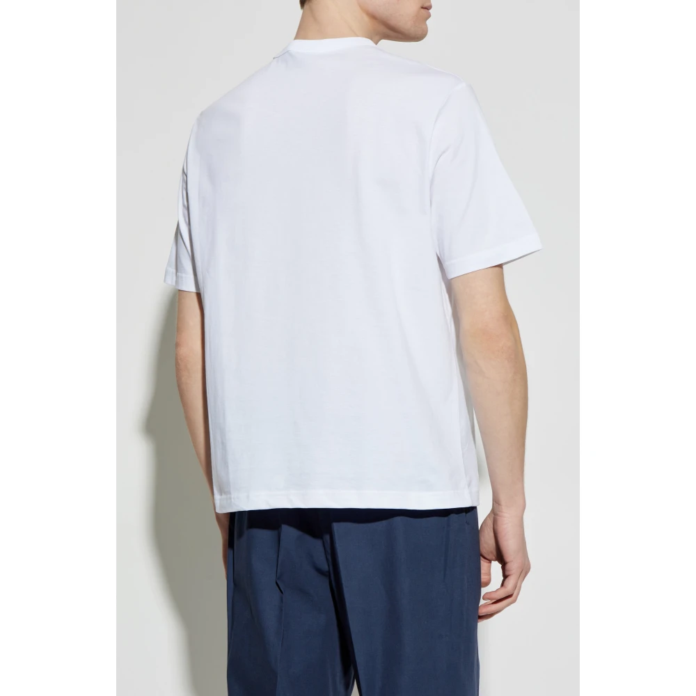 PS By Paul Smith Bedrukt T-shirt White Heren