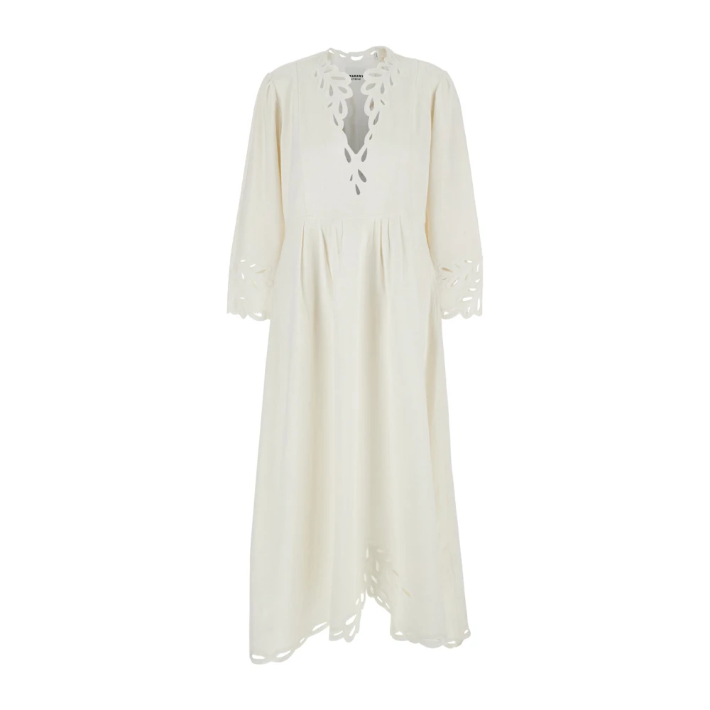 Isabel Marant Étoile Witte Jurk met V-hals en Flare White Dames