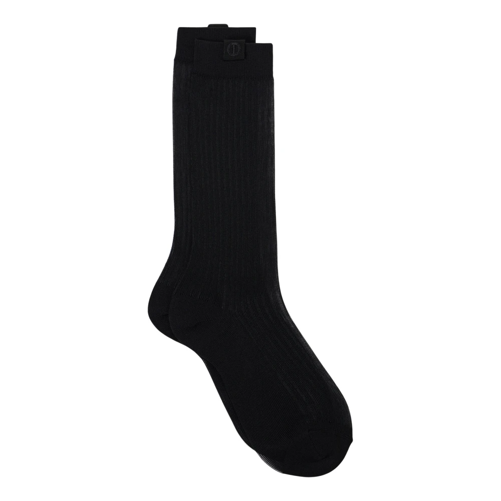 Iceberg Zwarte vlinderdas sok met geborduurd monogramlogo Black Dames