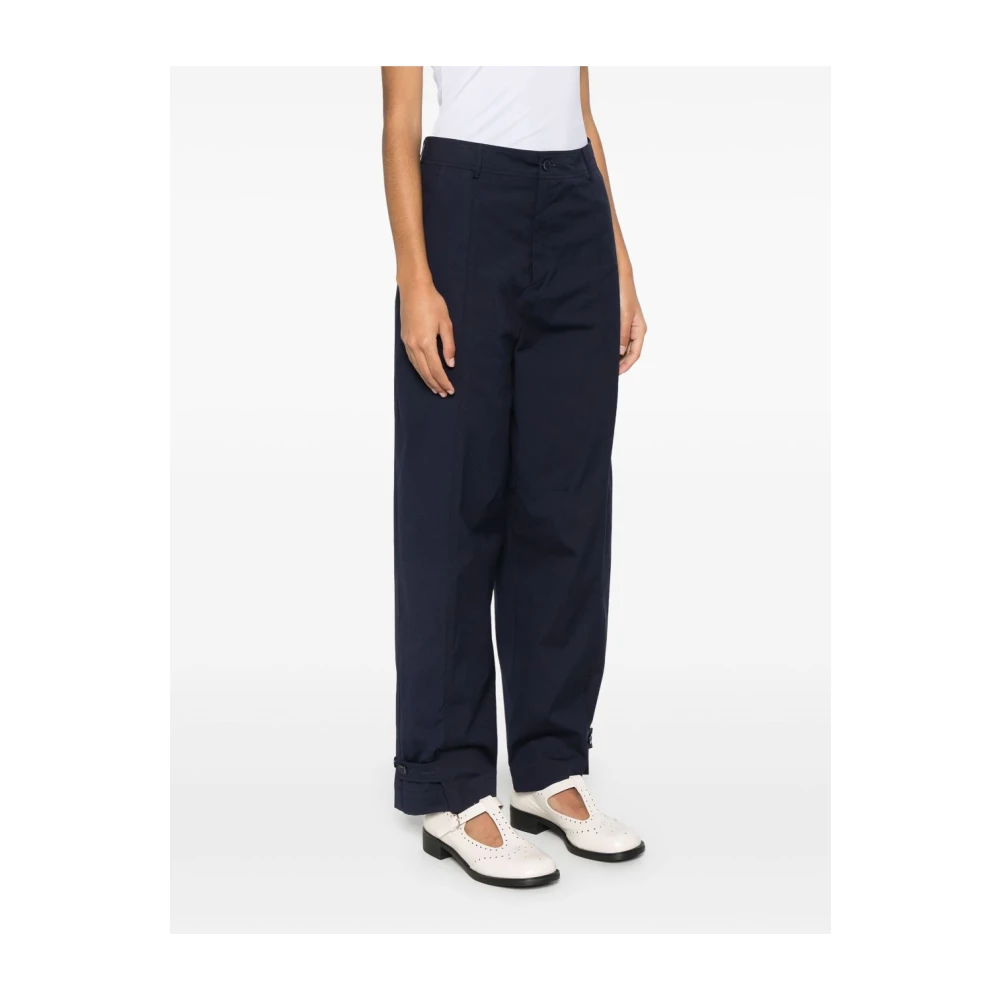 Semicouture Blauwe Elegante Broek Dameskleding Blue Dames