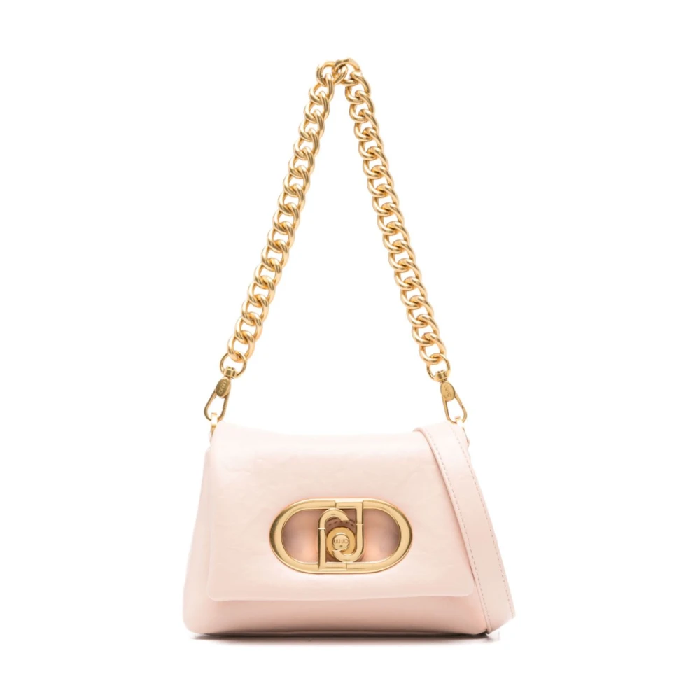 Liu Jo Roze Pink Foldover Chain Tas Pink Dames