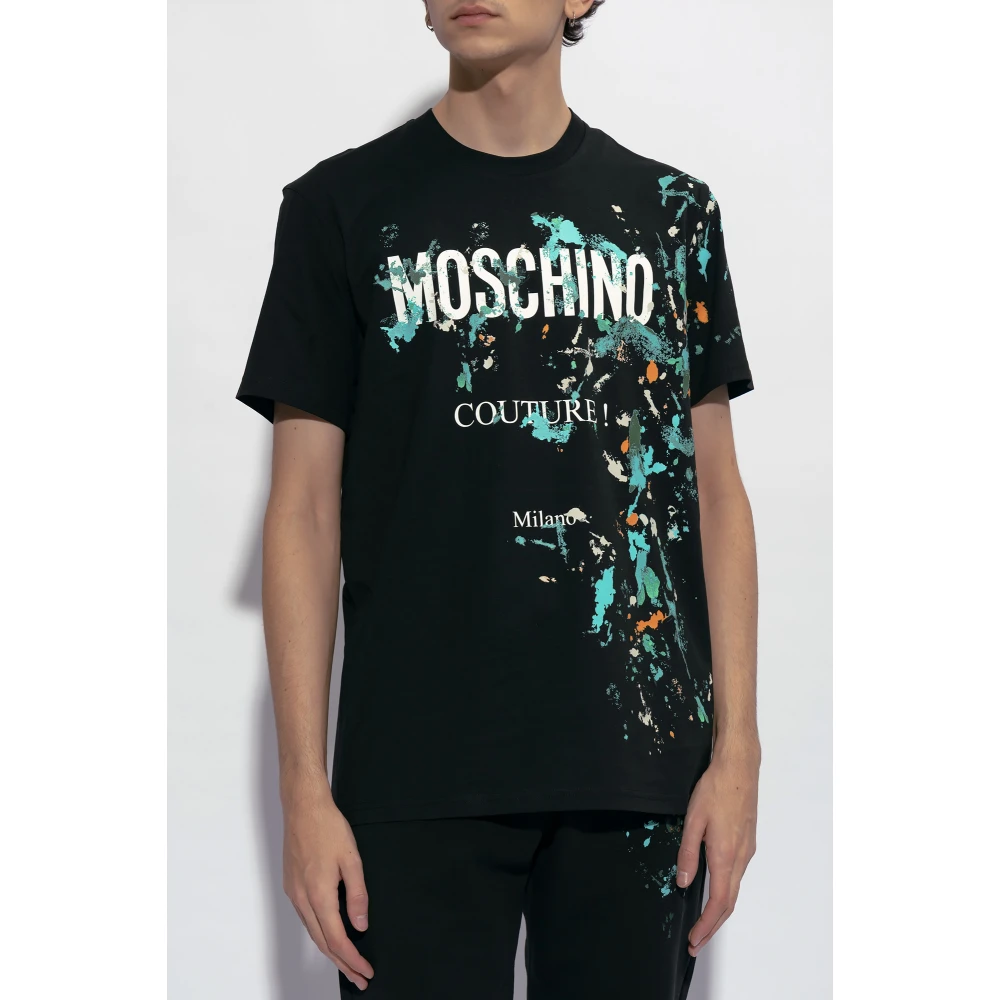 Moschino T-shirt met logo Multicolor Heren