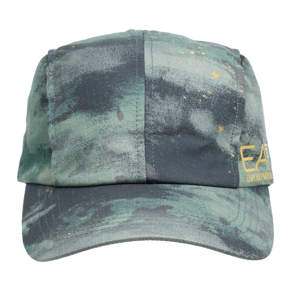 Emporio Armani EA7 Verstelbare Abstract Logo Pet Green Heren