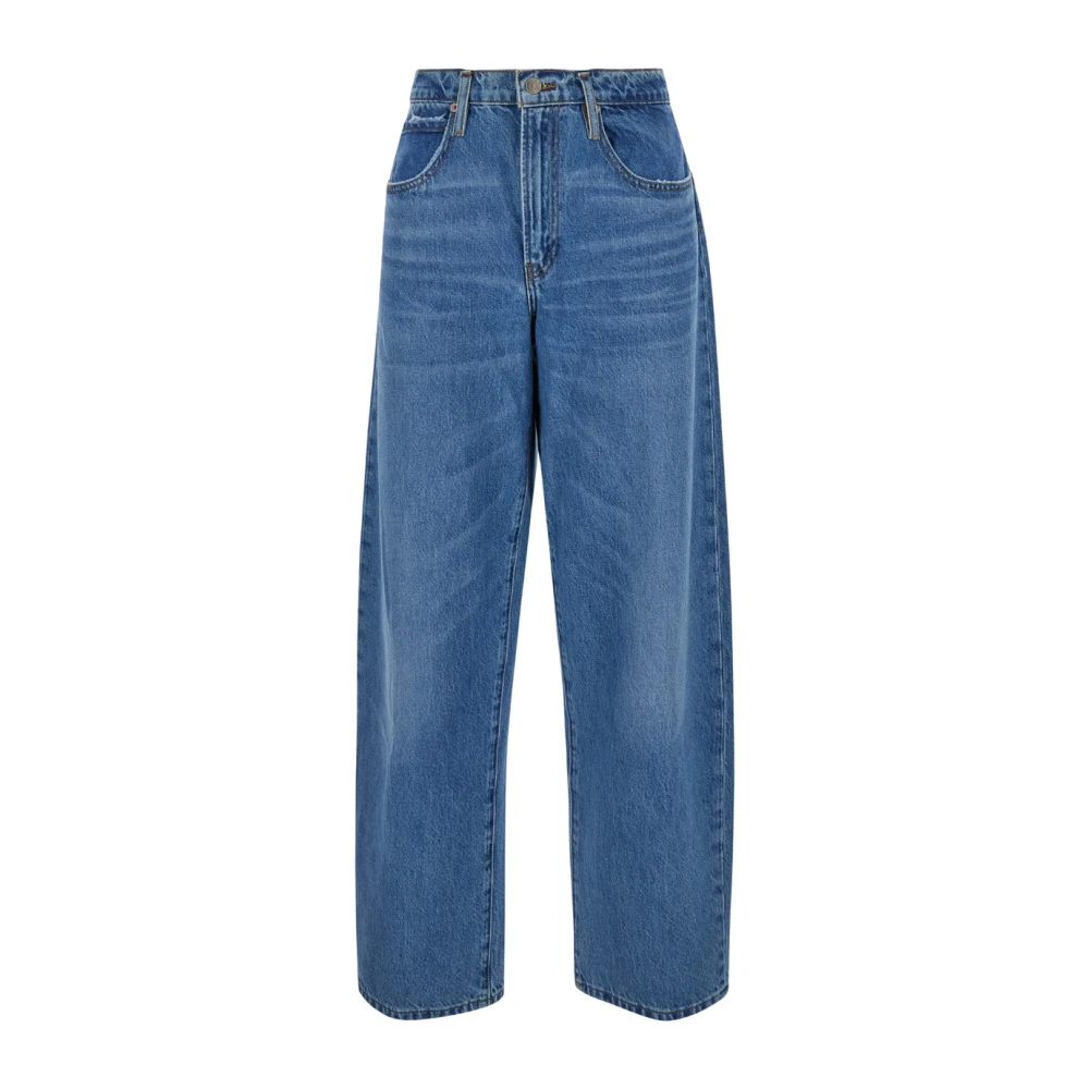 Frame Barrel Jeans Blue Dames