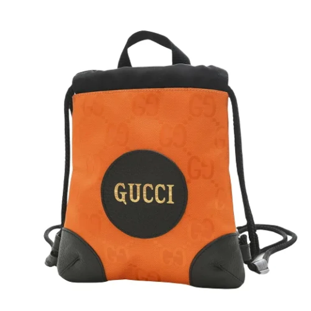 Gucci Vintage Pre-owned Fabric shoulder-bags Orange Dames