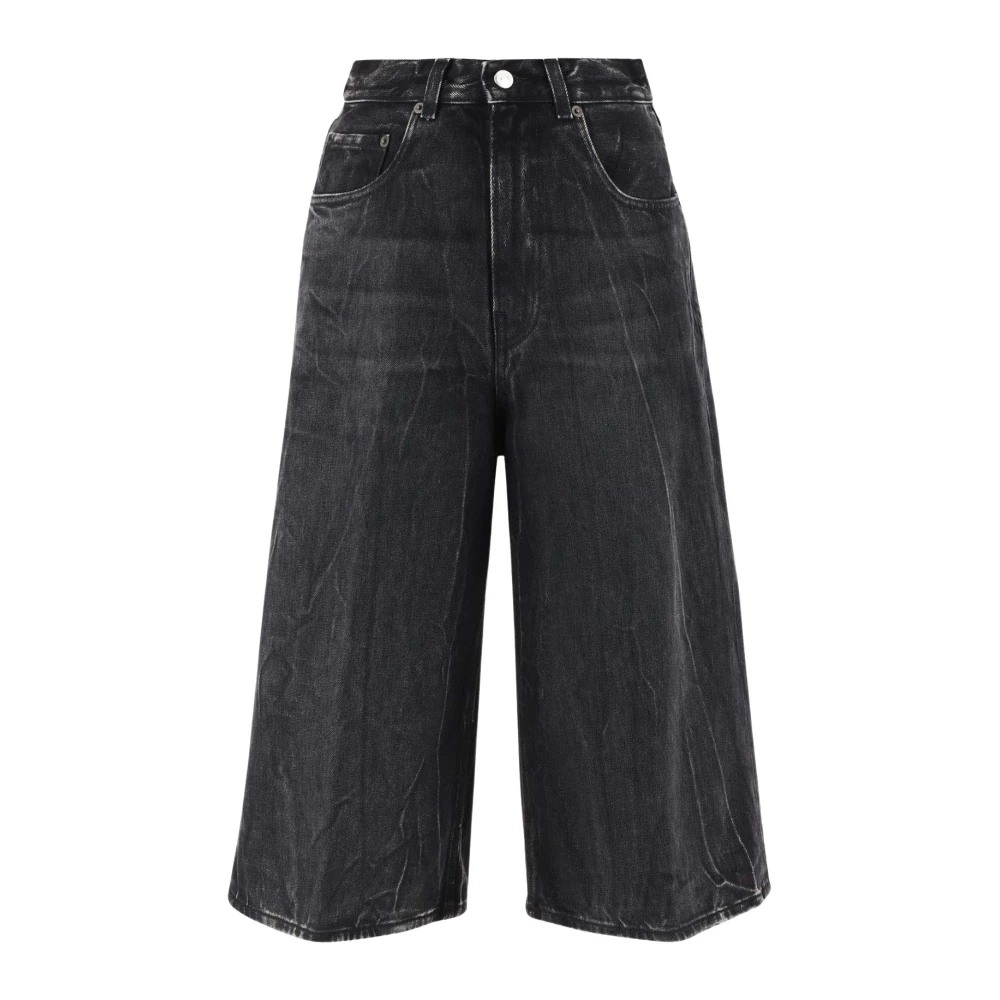 Haikure Zwarte Denim Jeans met Logodetail Black Dames