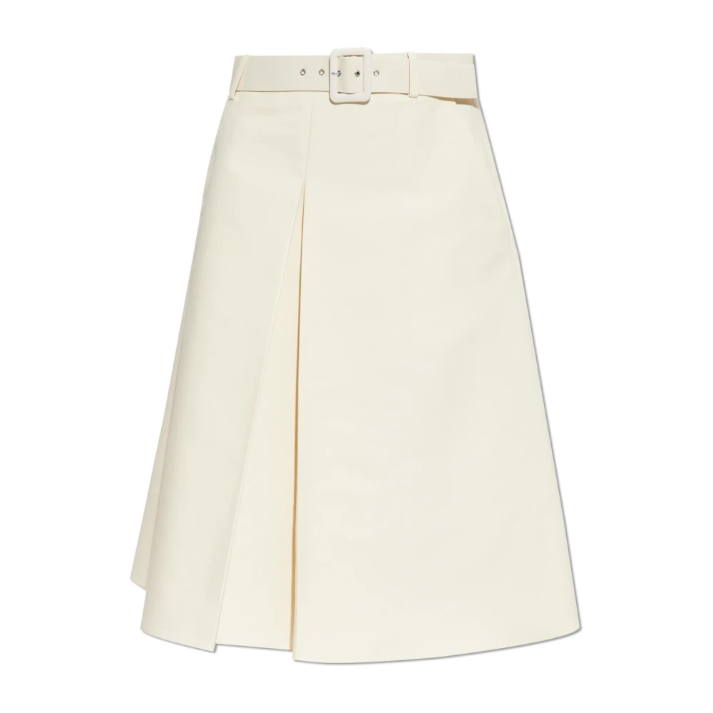 Marni Katoenen rok met riem Beige Dames