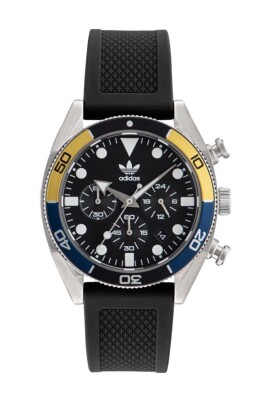black-silicone-chronograph-watch