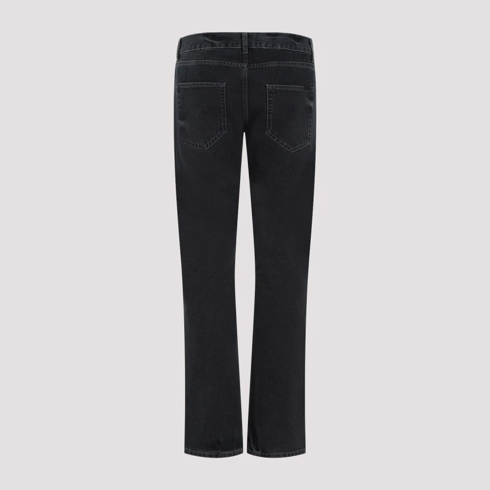 Saint Laurent Zwarte Slim Fit O-Beryl Jeans Black Heren