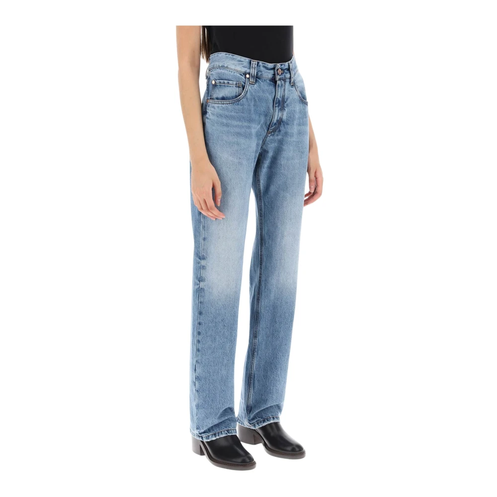 BRUNELLO CUCINELLI Losse jeans met rechte snit Blue Dames