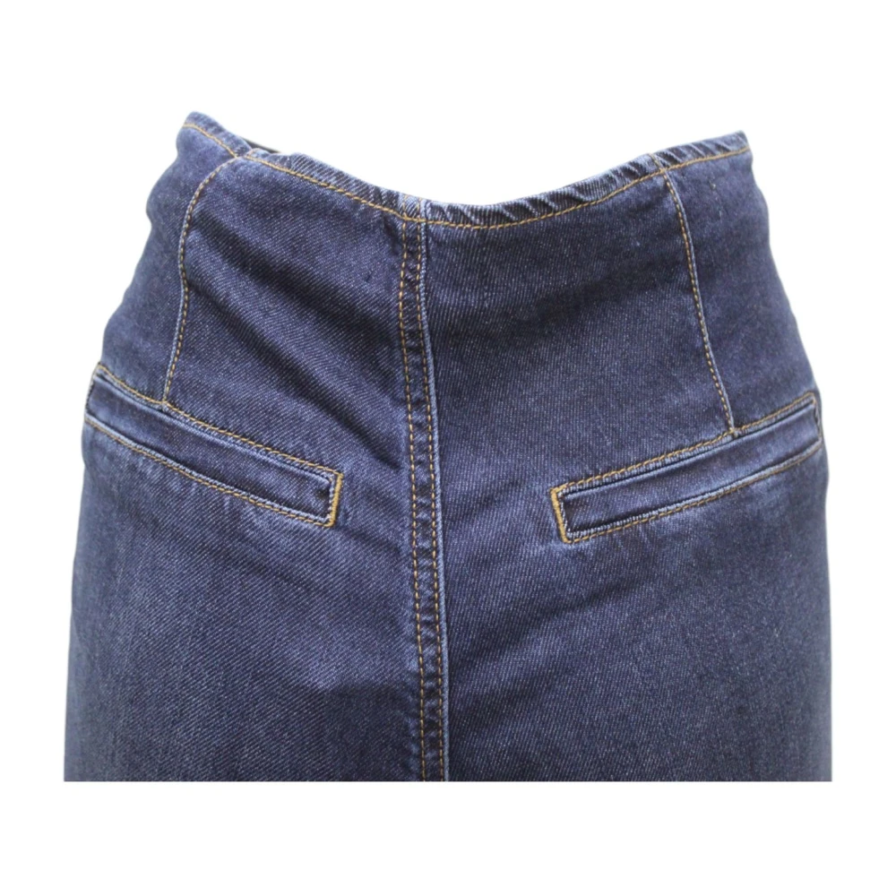 Gaudi Stijlvolle Cropped Jeans voor Vrouwen Blue Dames