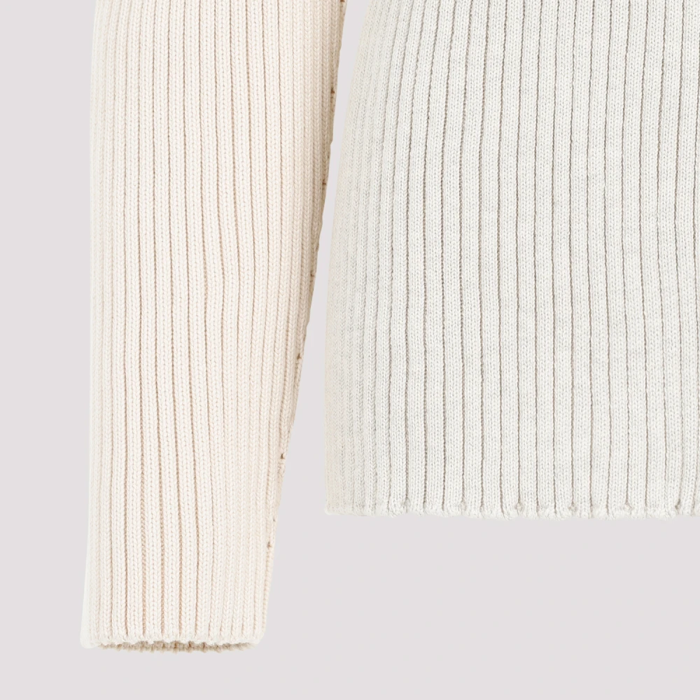 The Row Neutrale Katoenen Dua Top Aw23 Beige Dames