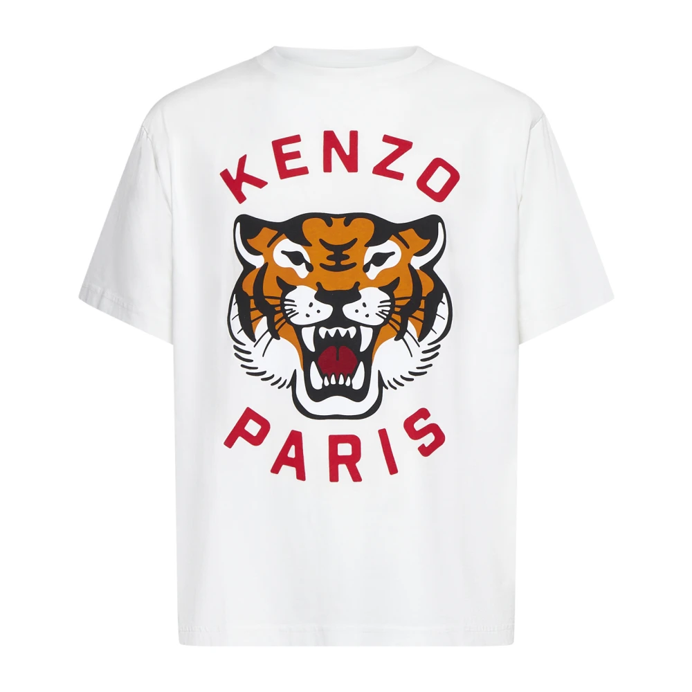 Kenzo Stijlvolle Beige T-shirts en Polos White