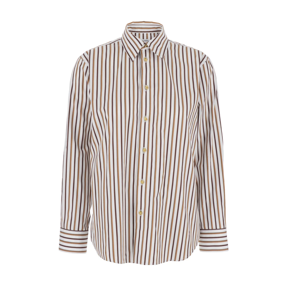 Bottega Veneta Women's Striped Cotton Poplin Shirt