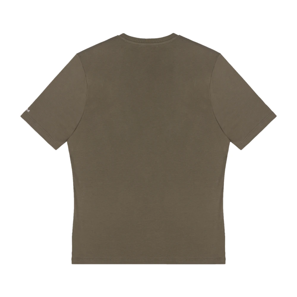 People of Shibuya Ultra-lichte katoenen T-shirt met reflecterend logo Green Heren