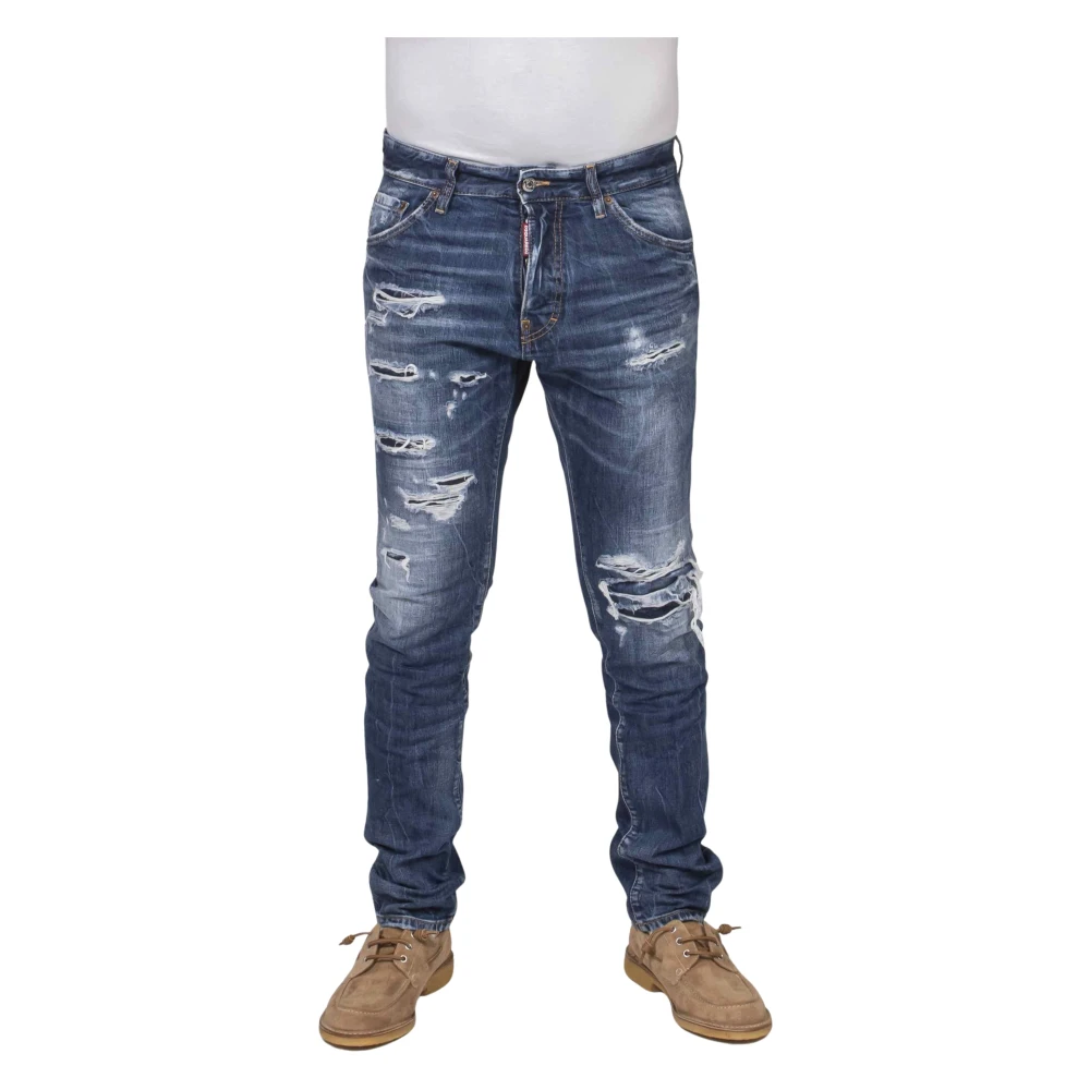 Dsquared2 Men's Blue Teddy Jeans - Slim Fit Jeans - M - Jeans