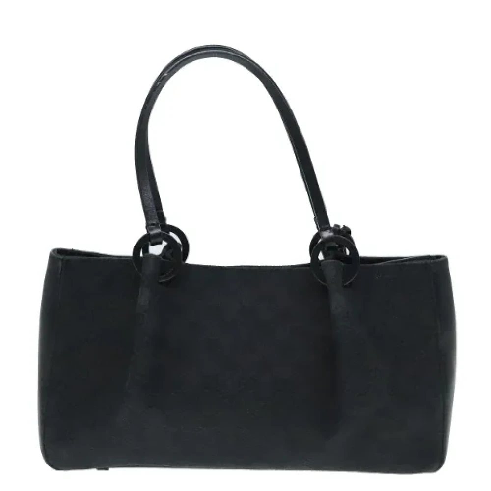 Gucci Vintage Pre-owned Canvas handbags Black Dames