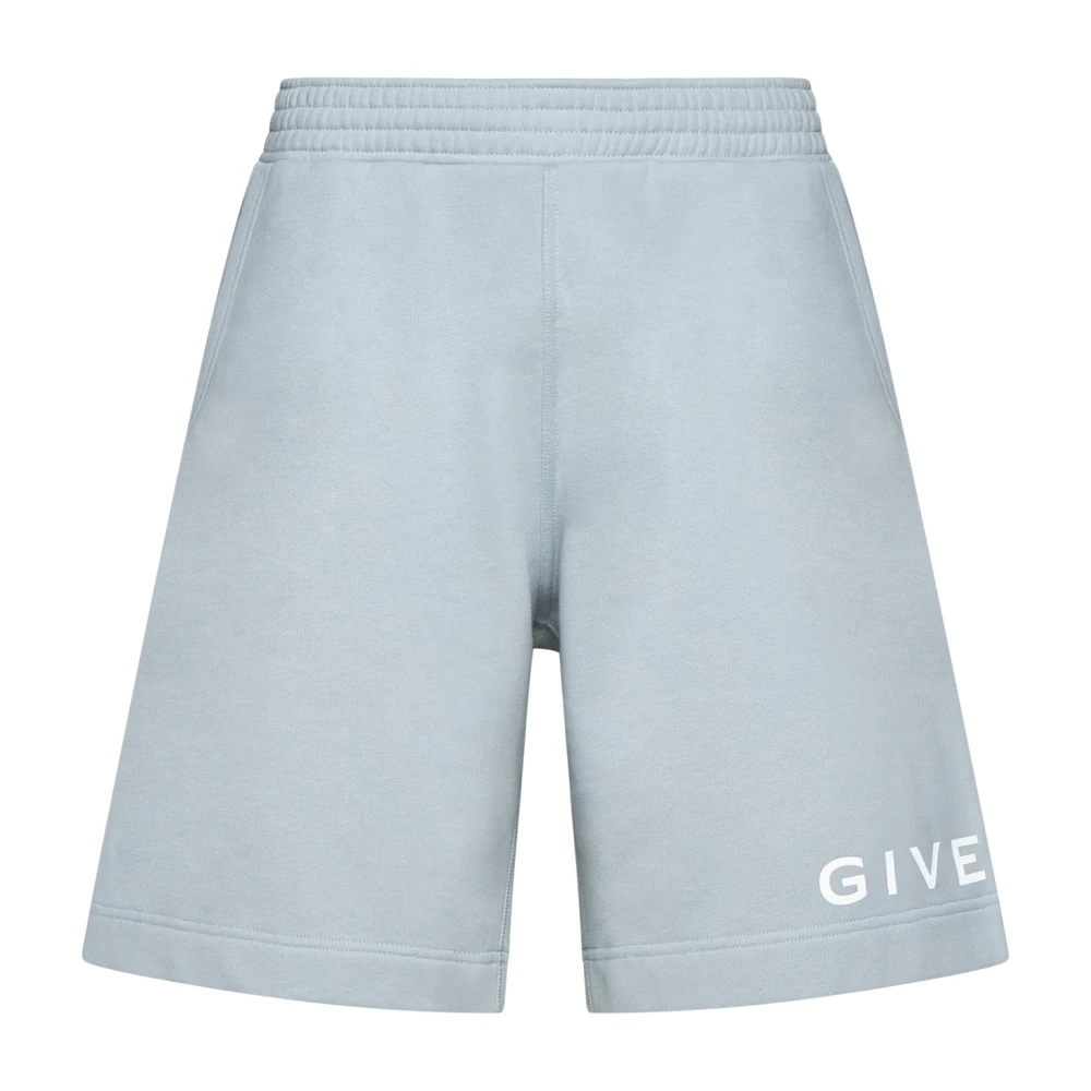 Givenchy Stijlvolle Shorts in Wit Blauw Blue Heren