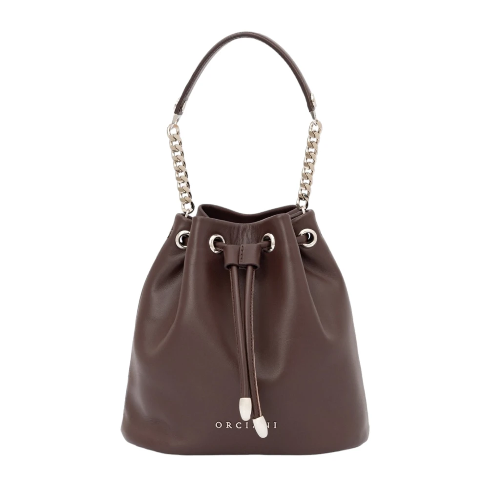 Orciani Donkerbruine Dames Tas Brown Dames