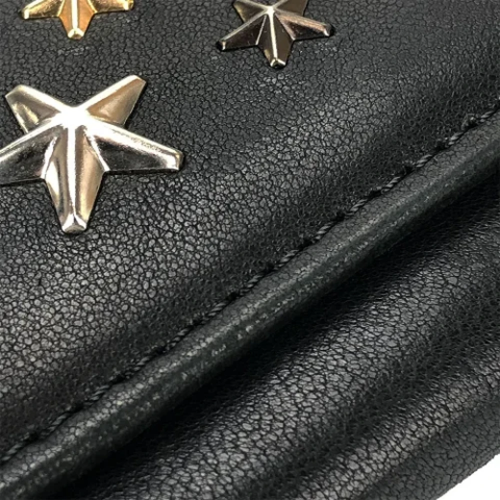 Jimmy Choo Pre-owned Leather wallets Black Dames