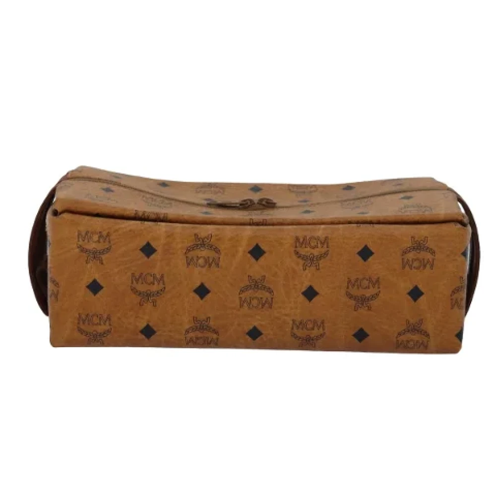 MCM Pre-owned Leather handbags Brown Dames