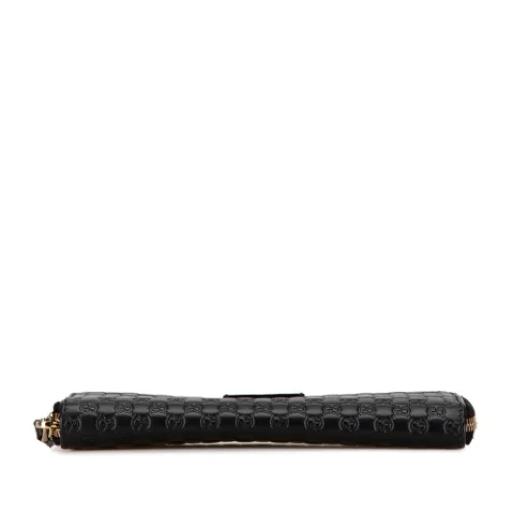 Gucci Vintage Pre-owned Leather wallets Black Dames