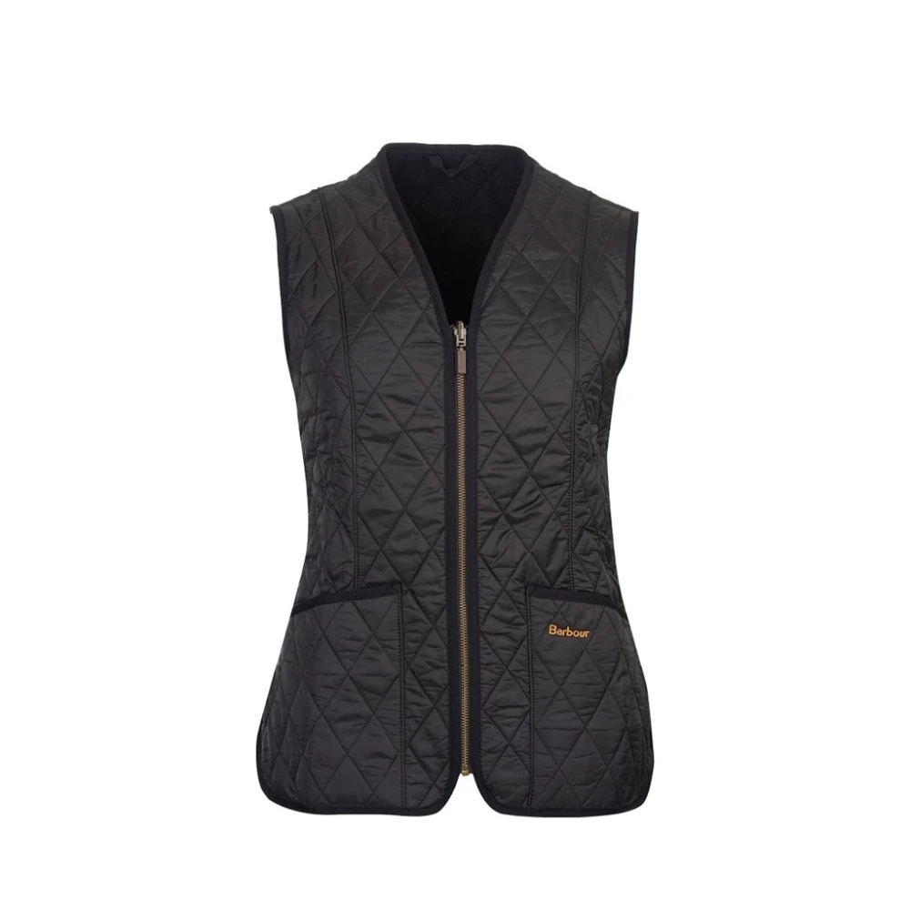 Barbour Zwart Fleece Vest Lli0003 Black Dames