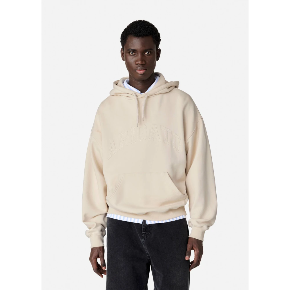 Axel Arigato Motto Hoodie Beige Heren