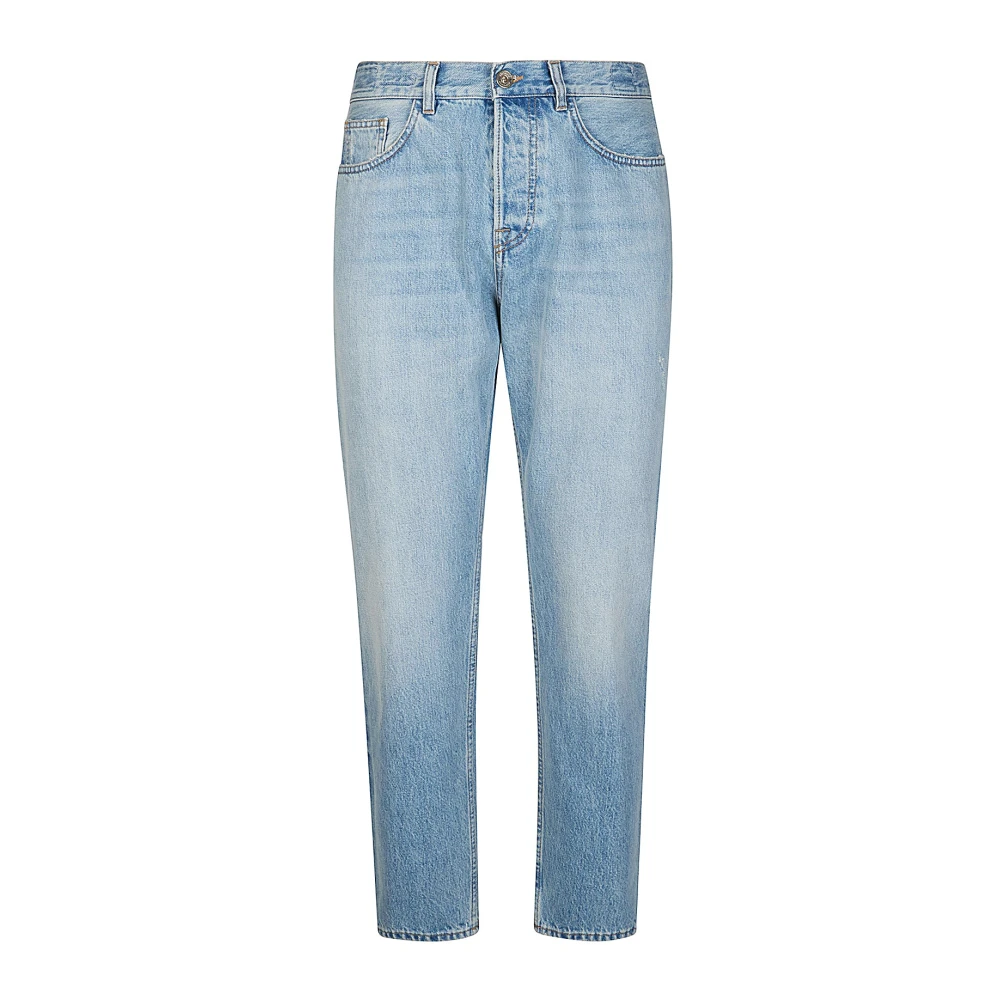 Eleventy Men's Blue Relaxed Fit Denim Cotton Jeans - Slim Fit Jeans - W33 - Jeans