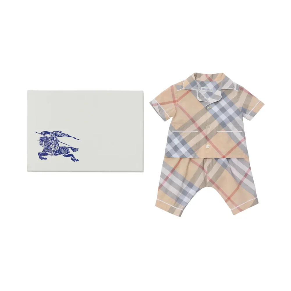 Burberry Unisex Kids Brown Vintage Check Two-Piece Set - Kids Sets - 9 M - Kids