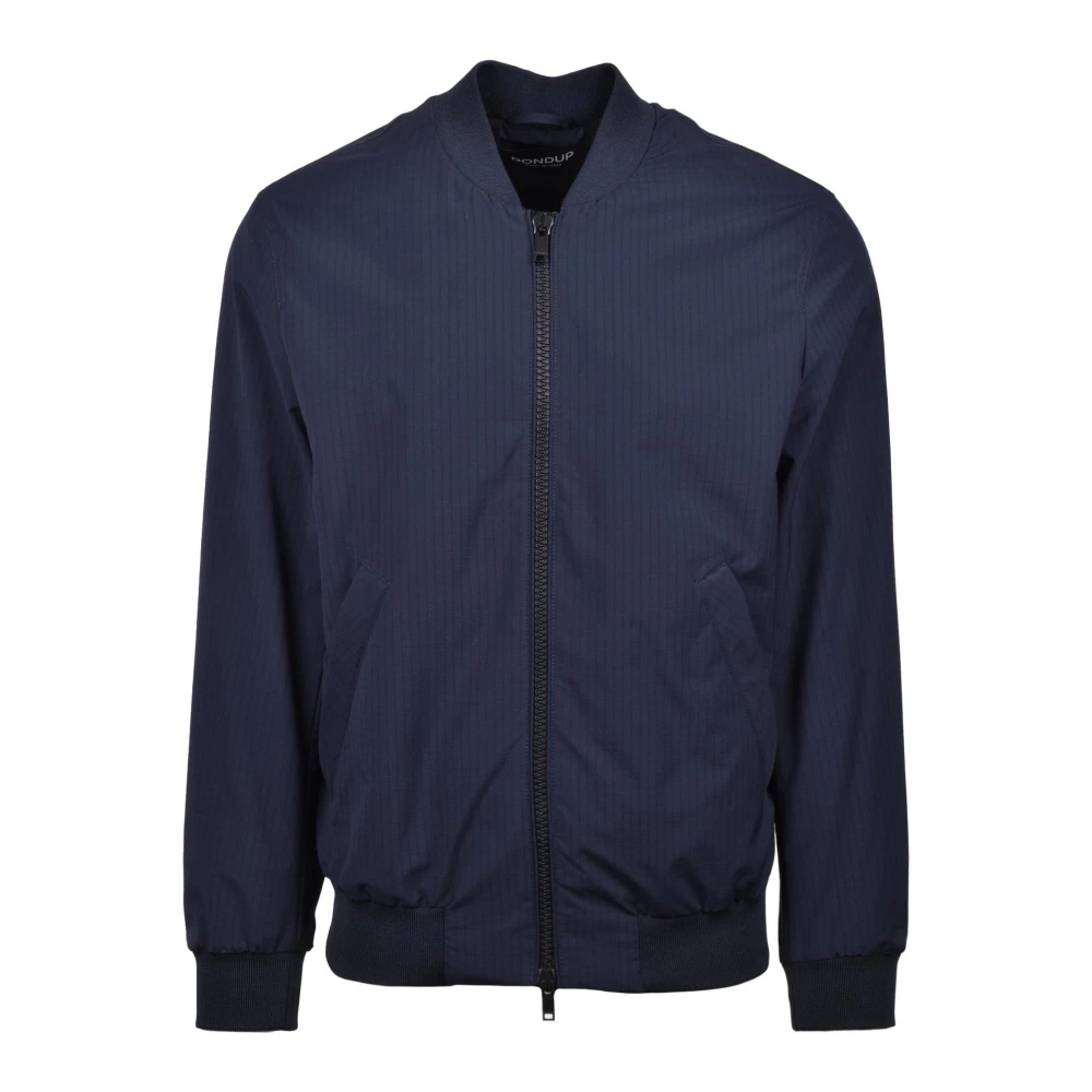 Dondup Lichtgewicht Bomberjack met Ritssluiting Blue Heren