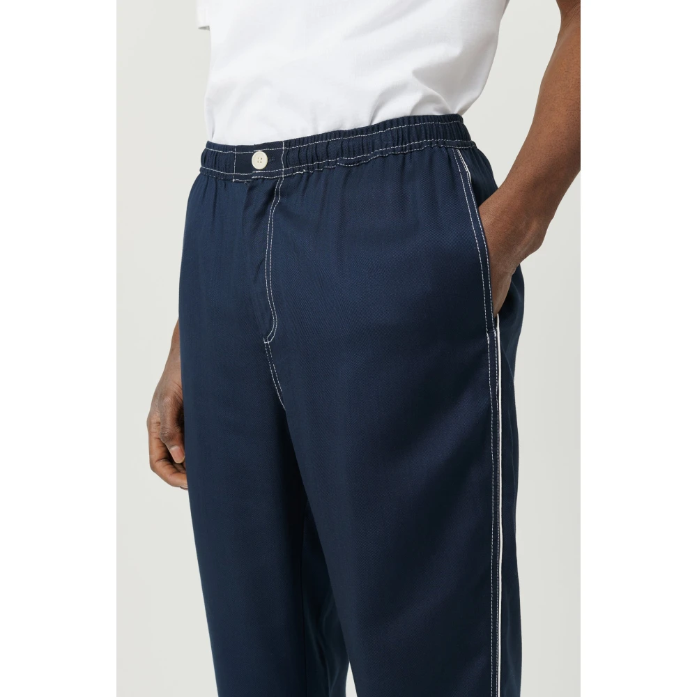 Soulland Trousers Blue Unisex