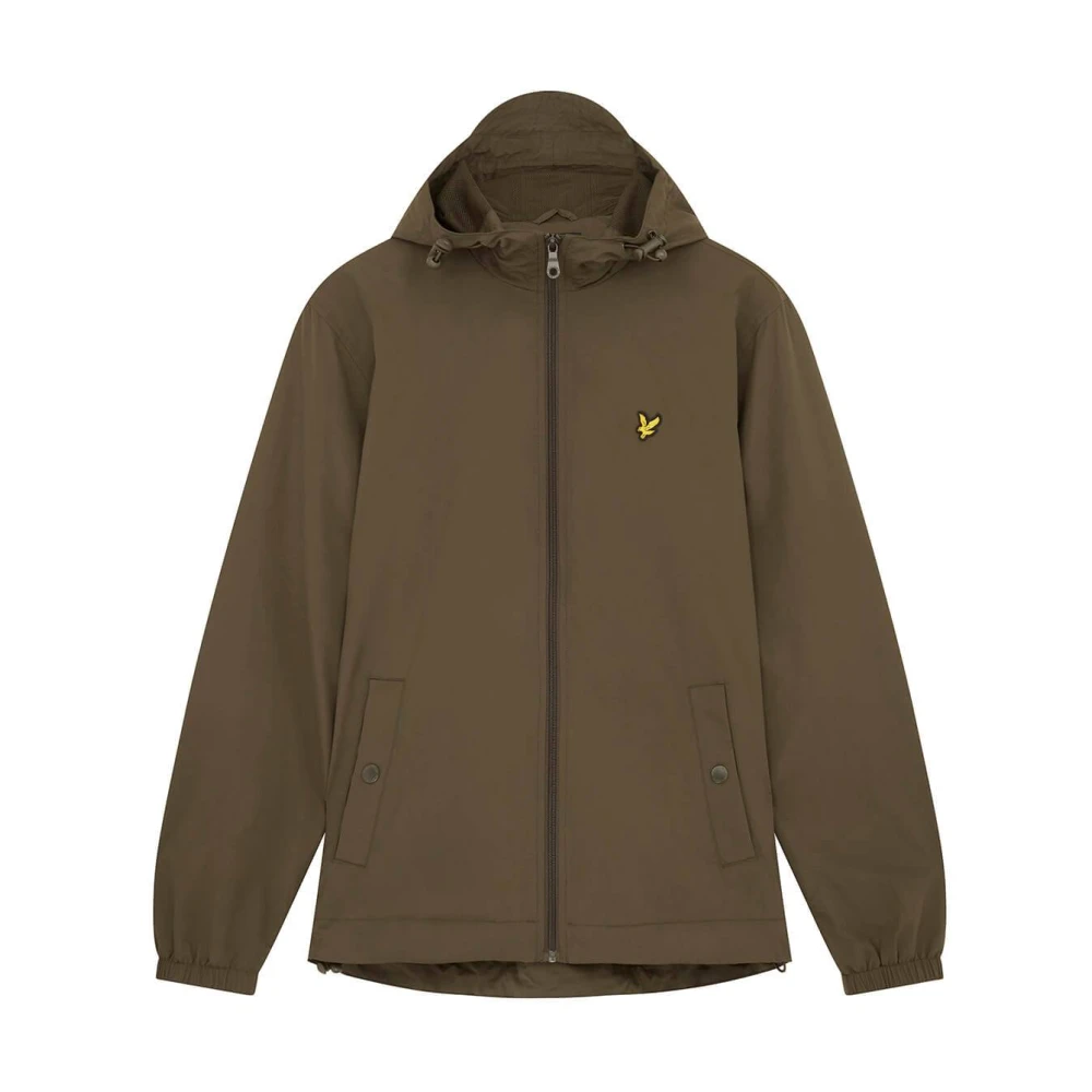 Lyle & Scott Huva Dragkedja Jacka Lätt Elastisk Green, Herr