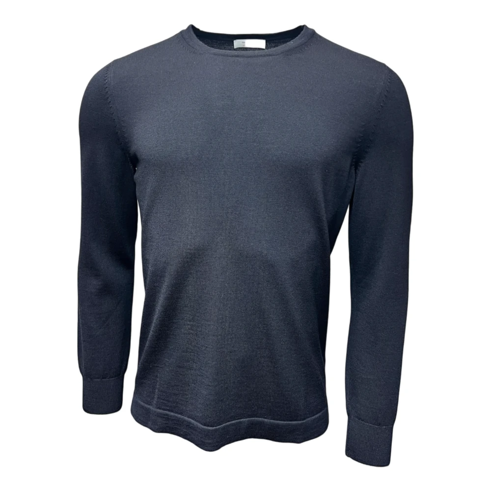 Gran Sasso Navy Merino Athleisure Sweater Blue Heren