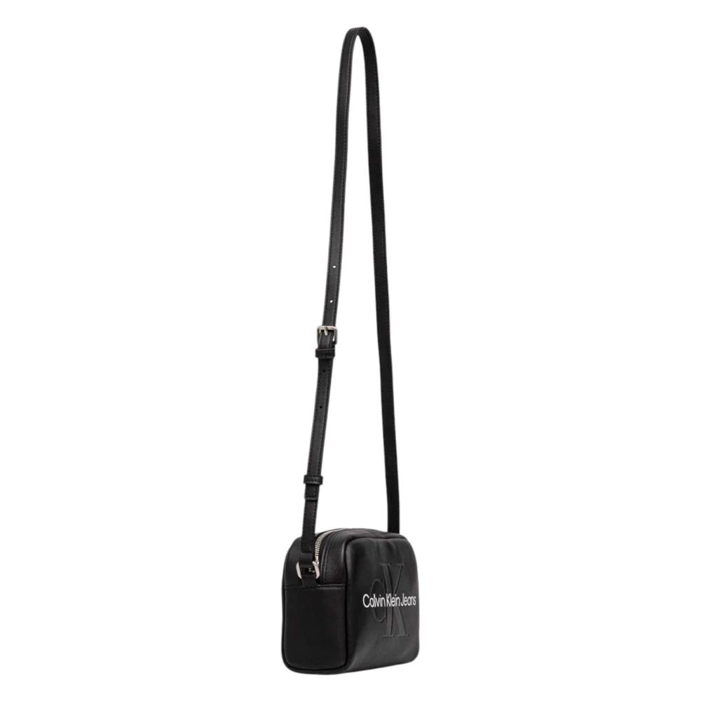 Calvin Klein Jeans Stijlvolle Dames Tas Herfst Winter Collectie Black Dames