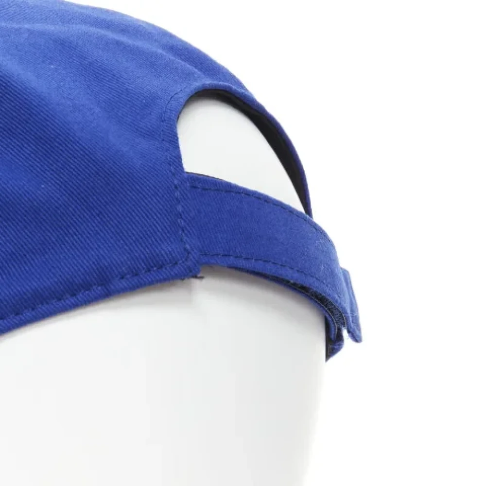 Versace Pre-owned Cotton hats Blue Dames