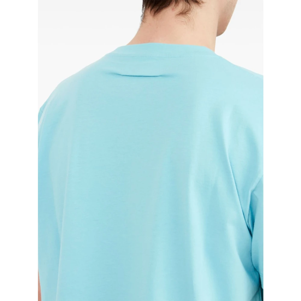 MM6 Maison Margiela Patch T-Shirt Blue Heren