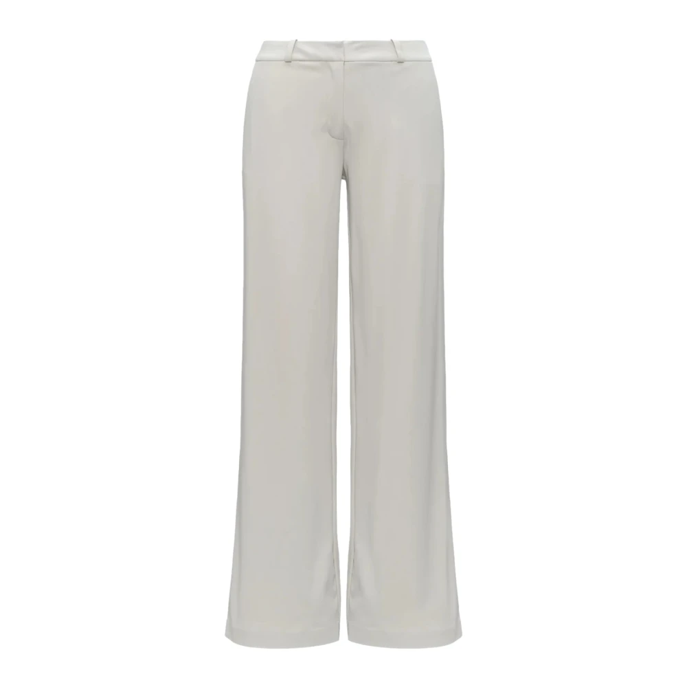 K-Way Women's Beige Jalle Sl Spacer - Wide Trousers - S - Trousers