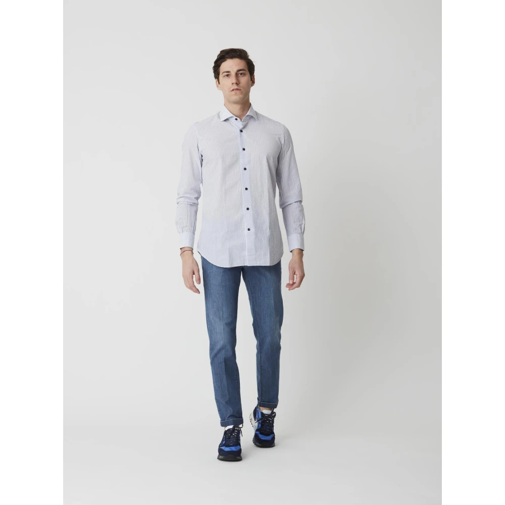 Mazzarelli Casual Shirts Multicolor Heren