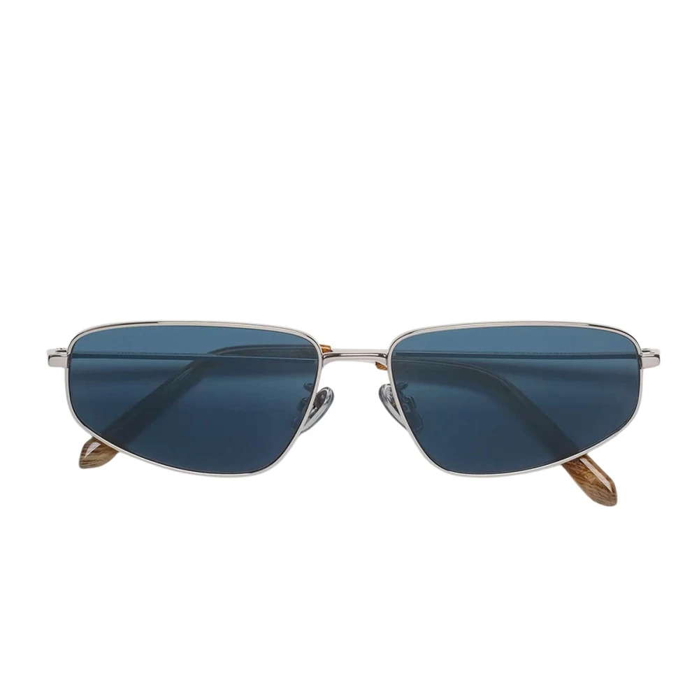 Retrosuperfuture Unisex Blue Nar Isedra Graffiato Sunglasses Metal Silver Geometric Normal - Image 3