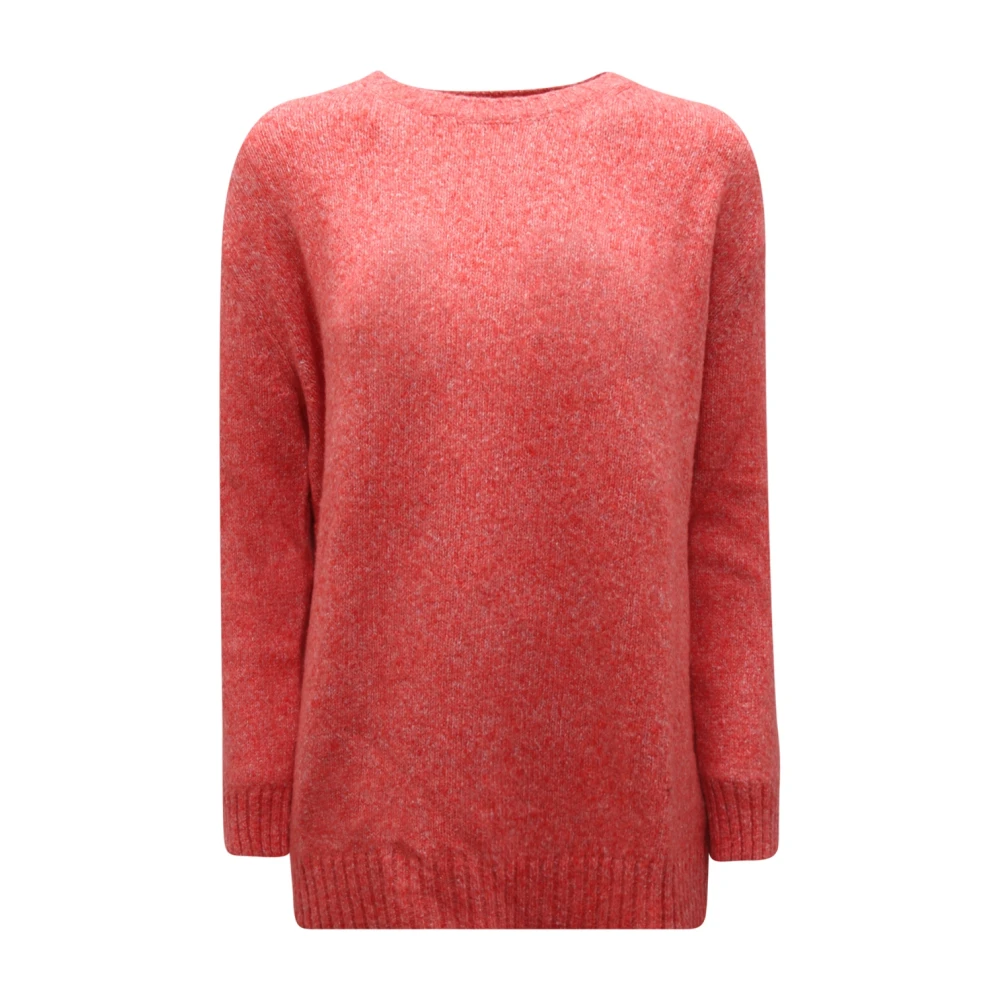 Max Mara Women's Pink Round-Neck Knitwear, M, Maglione Oglio Jumper
