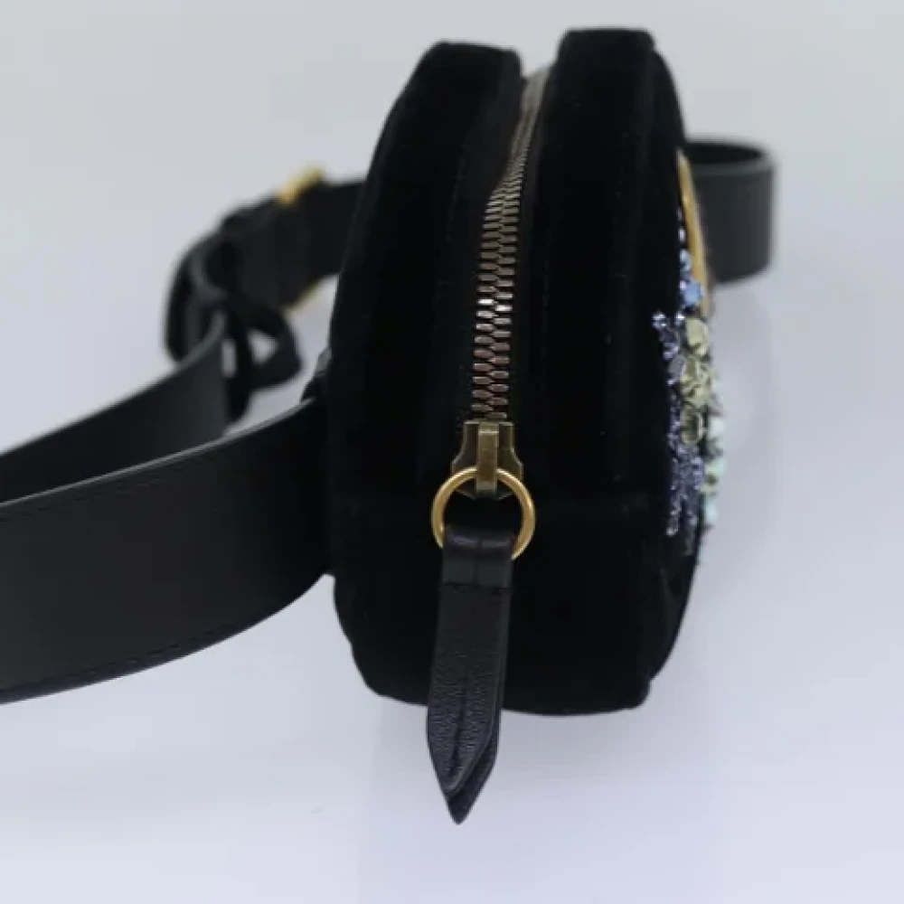 Gucci Vintage Pre-owned Canvas crossbody-bags Black Dames