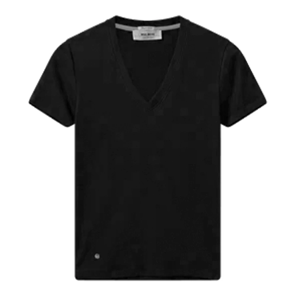MOS MOSH MMNicole V-Ss Zwart T-Shirt Black Dames