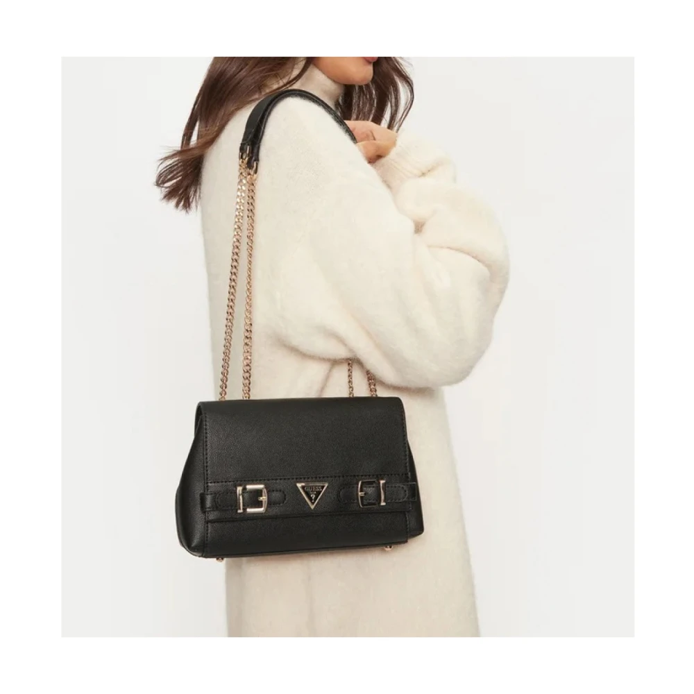 Guess Omzetbare Eco Schoudertas Black Dames