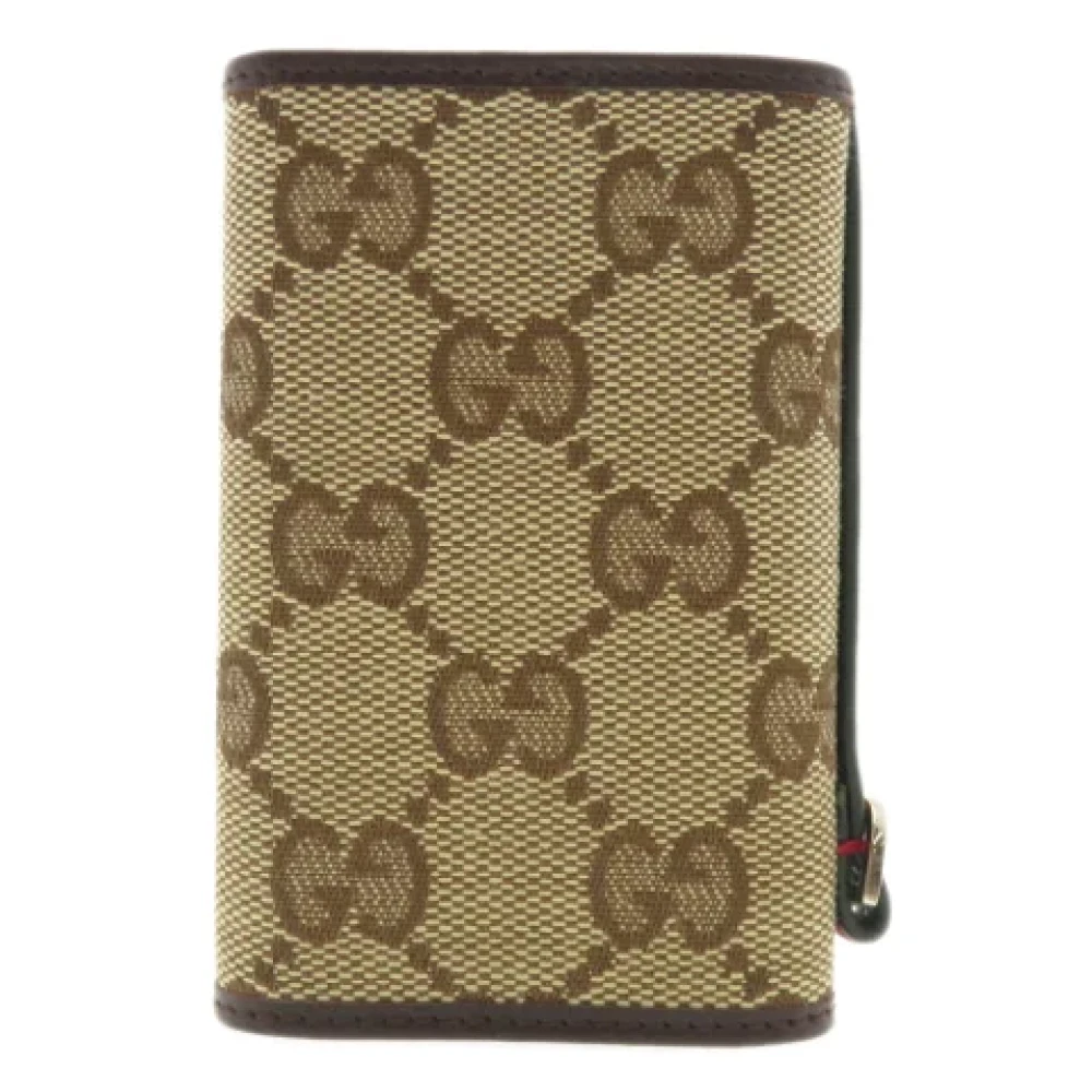 Gucci Vintage Pre-owned Canvas key-holders Brown Dames
